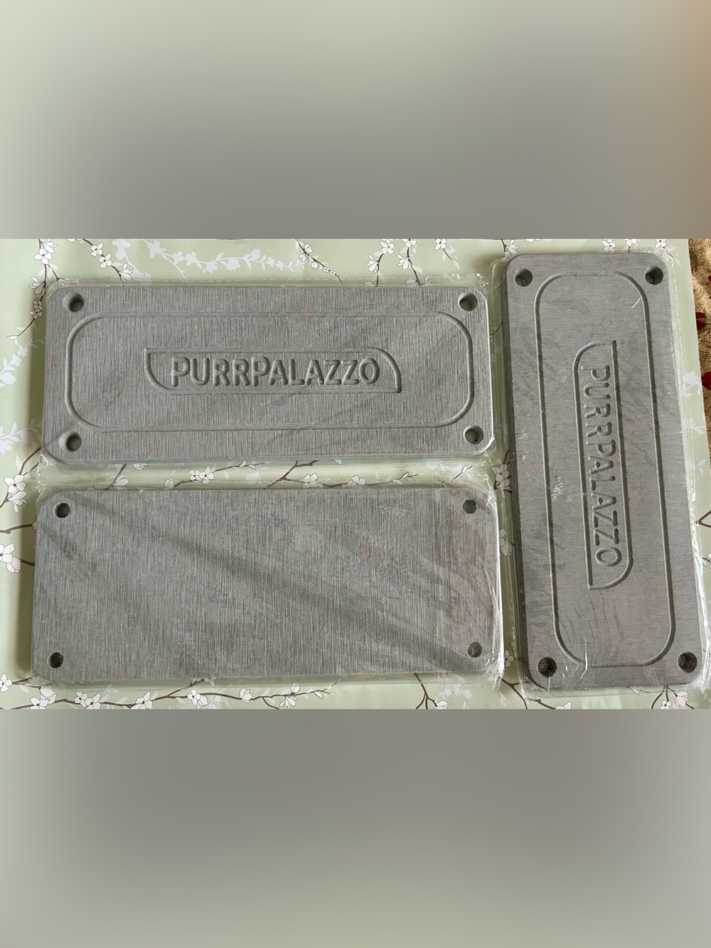 PurrPalazzo Stone Caddy Drying Tray Gray Set of 3 New